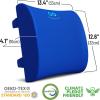 imageEverlasting Comfort Lumbar Support Pillow for Office Chair  Memory Foam Back Cushion for Chair Car Couch  Lumbar Pillow Promotes Better Posture Back Pain Relief  Ideal for Gaming and Desk ChairsBlue Limited Edition