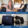 imageEverlasting Comfort Lumbar Support Pillow for Office Chair  Memory Foam Back Cushion for Chair Car Couch  Lumbar Pillow Promotes Better Posture Back Pain Relief  Ideal for Gaming and Desk ChairsBlack Cooling