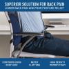 imageEverlasting Comfort Lumbar Support Pillow for Office Chair  Memory Foam Back Cushion for Chair Car Couch  Lumbar Pillow Promotes Better Posture Back Pain Relief  Ideal for Gaming and Desk ChairsNavy Blue