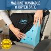 imageEverlasting Comfort Lumbar Support Pillow for Office Chair  Memory Foam Back Cushion for Chair Car Couch  Lumbar Pillow Promotes Better Posture Back Pain Relief  Ideal for Gaming and Desk ChairsBlack Cooling