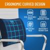 imageEverlasting Comfort Lumbar Support Pillow for Office Chair  Memory Foam Back Cushion for Chair Car Couch  Lumbar Pillow Promotes Better Posture Back Pain Relief  Ideal for Gaming and Desk ChairsNavy Blue