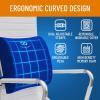 imageEverlasting Comfort Lumbar Support Pillow for Office Chair  Memory Foam Back Cushion for Chair Car Couch  Lumbar Pillow Promotes Better Posture Back Pain Relief  Ideal for Gaming and Desk ChairsBlue Limited Edition