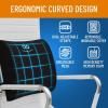 imageEverlasting Comfort Lumbar Support Pillow for Office Chair  Memory Foam Back Cushion for Chair Car Couch  Lumbar Pillow Promotes Better Posture Back Pain Relief  Ideal for Gaming and Desk ChairsBlack