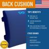 imageEverlasting Comfort Lumbar Support Pillow for Office Chair  Memory Foam Back Cushion for Chair Car Couch  Lumbar Pillow Promotes Better Posture Back Pain Relief  Ideal for Gaming and Desk ChairsNavy Blue