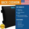 imageEverlasting Comfort Lumbar Support Pillow for Office Chair  Memory Foam Back Cushion for Chair Car Couch  Lumbar Pillow Promotes Better Posture Back Pain Relief  Ideal for Gaming and Desk ChairsBlack