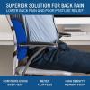 imageEverlasting Comfort Lumbar Support Pillow for Office Chair  Memory Foam Back Cushion for Chair Car Couch  Lumbar Pillow Promotes Better Posture Back Pain Relief  Ideal for Gaming and Desk ChairsBlue Limited Edition