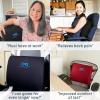 imageEverlasting Comfort Lumbar Support Pillow for Office Chair  Memory Foam Back Cushion for Chair Car Couch  Lumbar Pillow Promotes Better Posture Back Pain Relief  Ideal for Gaming and Desk ChairsNavy Blue