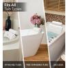 imageEverlasting Comfort Luxury Bath Pillows for Tub with Head and Neck Support  NonSlip Bathtub Pillow with Suction Cups QuickDrying Mesh ampamp Drying Hook  Bathtub Accessories for Women  WhiteWhite