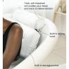 imageEverlasting Comfort Luxury Bath Pillows for Tub with Head and Neck Support  NonSlip Bathtub Pillow with Suction Cups QuickDrying Mesh ampamp Drying Hook  Bathtub Accessories for Women  WhiteWhite