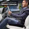 imageEverlasting Comfort Memory Foam Car Seat Cushion  Tailbone Pain Relief Driving Seat Cushion for Short People  Office Wheelchair Gaming Chair Travel  NonSlip Washable Cover
