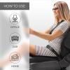 imageEverlasting Comfort Memory Foam Car Seat Cushion  Tailbone Pain Relief Driving Seat Cushion for Short People  Office Wheelchair Gaming Chair Travel  NonSlip Washable Cover