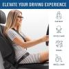 imageEverlasting Comfort Memory Foam Car Seat Cushion  Tailbone Pain Relief Driving Seat Cushion for Short People  Office Wheelchair Gaming Chair Travel  NonSlip Washable CoverBlack