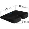 imageEverlasting Comfort Memory Foam Car Seat Cushion  Tailbone Pain Relief Driving Seat Cushion for Short People  Office Wheelchair Gaming Chair Travel  NonSlip Washable CoverBlack