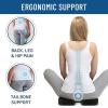 imageEverlasting Comfort Memory Foam Car Seat Cushion  Tailbone Pain Relief Driving Seat Cushion for Short People  Office Wheelchair Gaming Chair Travel  NonSlip Washable CoverExecutive Black
