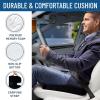 imageEverlasting Comfort Memory Foam Car Seat Cushion  Tailbone Pain Relief Driving Seat Cushion for Short People  Office Wheelchair Gaming Chair Travel  NonSlip Washable CoverExecutive Black