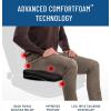 imageEverlasting Comfort Memory Foam Car Seat Cushion for Long Driving  Back Pain Sciatica Tailbone Pain Relief  Adult Booster Wedge Seat Cushions for Car Truck Seats  NonSlip Washable Cover