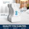 imageEverlasting Comfort Memory Foam Leg ampamp Knee Pillow for Side Sleepers  Sciatica Pain Relief Leg Pillow for Side Sleeping  Adjustable StrapWhite