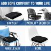 imageEverlasting Comfort Memory Foam Wheelchair Cushion  Gel Seat Cushion for Seniors and Adults  Pressure Relief and Tailbone Pain Support  Ventilated and Soft Cushion for Ultimate Comfort