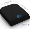 imageEverlasting Comfort Memory Foam Wheelchair Cushion  Gel Seat Cushion for Seniors and Adults  Pressure Relief and Tailbone Pain Support  Ventilated and Soft Cushion for Ultimate Comfort