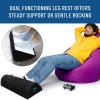 imageEverlasting Comfort Seat Cushion ampamp Foot Rest Bundle  Perfect for Desk Car Office Gaming Chairs  NonSlip  All Day Comfort  Enhances Posture Relieves Foot and Tailbone Pain Black