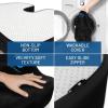 imageEverlasting Comfort Seat Cushion ampamp Foot Rest Bundle  Perfect for Desk Car Office Gaming Chairs  NonSlip  All Day Comfort  Enhances Posture Relieves Foot and Tailbone Pain Black