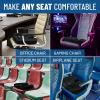 imageEverlasting Comfort Seat Cushion ampamp Foot Rest Bundle  Perfect for Desk Car Office Gaming Chairs  NonSlip  All Day Comfort  Enhances Posture Relieves Foot and Tailbone Pain Black
