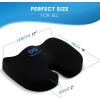 imageEverlasting Comfort Seat Cushion ampamp Foot Rest Bundle  Perfect for Desk Car Office Gaming Chairs  NonSlip  All Day Comfort  Enhances Posture Relieves Foot and Tailbone Pain Black