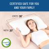 imageEverlasting Comfort Shredded Memory Foam Pillows with Adjustable Loft  2X Better Cooling  Japanese Cooling Fiber Pillow Case  Hypoallergenic Pillows for Side Sleepers QueenKing Pack of 1
