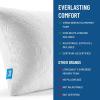 imageEverlasting Comfort Shredded Memory Foam Pillows with Adjustable Loft  2X Better Cooling  Japanese Cooling Fiber Pillow Case  Hypoallergenic Pillows for Side Sleepers QueenQueen Pack of 1