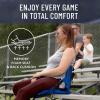 imageEverlasting Comfort Stadium Seats with Back Support  Adjustable Memory Foam Bleacher Chairs with Back and Cushion Portable Easy Folding Stadium Seat Cushion with Storage PocketBlue