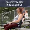 imageEverlasting Comfort Stadium Seats with Back Support  Adjustable Memory Foam Bleacher Chairs with Back and Cushion Portable Easy Folding Stadium Seat Cushion with Storage PocketBlack