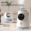 imageEverlasting Comfort Top Fill Humidifier for Bedroom Upgraded 25L Easy to Clean Quiet Ultrasonic Humidifier with Timer Cool Mist Air Moisturizer for Large Room Home Soothing Hydration for Adults