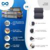 imageEverlasting Comfort Under Bed Clothes Storage Bags  Store 45 More with 1725L of Bins Space  Collapse ampamp Fold Underbed Storage Organiser for Clothes Shoes Bedding