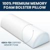 imageEverlasting Comfort Under Knee Pillow for Back Sleeping  Memory Foam Half Moon Leg Bolster Pillow for Back Pain Thoracic Support