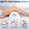imageEverlasting Comfort Under Knee Pillow for Back Sleeping  Memory Foam Half Moon Leg Bolster Pillow for Back Pain Thoracic Support