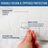 imageEverlasting Comfort Waterproof Pillow Protector Standard Pack of 2  Zippered Hypoallergenic Dust Mite ampamp Bed Bug Proof Allergy Pillow CoversQueen