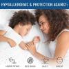 imageEverlasting Comfort Waterproof Pillow Protector Standard Pack of 2  Zippered Hypoallergenic Dust Mite ampamp Bed Bug Proof Allergy Pillow CoversQueen