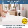 imageEverlasting Comfort Waterproof Pillow Protector Standard Pack of 2  Zippered Hypoallergenic Dust Mite ampamp Bed Bug Proof Allergy Pillow CoversStandard