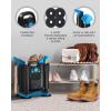 imageFoldable ampamp Compact Boot Dryer ampamp Boot Warmer with Timer Fast 2Hour Drying Shoe Dryer for Work Boots Sneakers Gloves Helmets 2 Pair Upgraded Model