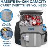 imageInsulated Backpack Cooler  54 Cans 24 Hour Cooling Wider Straps Lightweight Leak Proof Liner Portable Cooler Backpack Bag for Men Women Beach Picnic Travel Lunch Camping  Everlasting ComfortGray