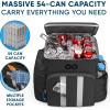 imageInsulated Backpack Cooler  54 Cans 24 Hour Cooling Wider Straps Lightweight Leak Proof Liner Portable Cooler Backpack Bag for Men Women Beach Picnic Travel Lunch Camping  Everlasting ComfortBlack