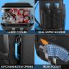 imageInsulated Backpack Cooler  54 Cans 24 Hour Cooling Wider Straps Lightweight Leak Proof Liner Portable Cooler Backpack Bag for Men Women Beach Picnic Travel Lunch Camping  Everlasting ComfortBlack