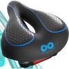 imageEverlasting Comfort Bike Seat Cushion 10quotx8quot  Universal Fit for Mountain Stationary Cruiser Bikes  Easy Assembly  Comfortable Memory Foam Bike Saddle  Bike Seats for Men  Bike Seats for Women