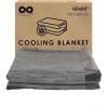 imageEverlasting Comfort Cooling Blanket for Hot Sleepers  60quotx80quot  DualSided Cold Blanket for Sleeping in Summer  Lightweight for Sleeping ampamp Night SweatsA Gray