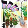 imageEverlasting Comfort Grow Lights for Indoor Plants Full Spectrum  Plant Lights for Indoor Growing 4 Lamps 318 Hour Timer Adjustable 62quot Tripod LED Grow Lights Plant Light for Seed Starting