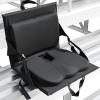 imageEverlasting Comfort Stadium Seats with Back Support  Adjustable Memory Foam Bleacher Chairs with Back and Cushion Portable Easy Folding Stadium Seat Cushion with Storage PocketBlack