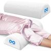 imageEverlasting Comfort Under Knee Pillow for Back Sleeping  Memory Foam Half Moon Leg Bolster Pillow for Back Pain Thoracic Support