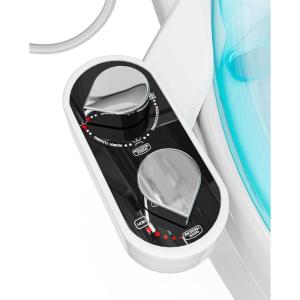 imageCLEAR REAR Bidet Attachment for Toilet  NonElectric SelfCleaning  Adjustable Water Pressure Nozzle  Bidet Attachment for Toilet Seat with Front ampamp Rear Wash Hygienic Bathroom Upgrade 2 PackButtler Bidet Black
