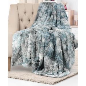 imageEverlasting Comfort Arctic Blue Faux Fur Throw Blanket for Couch  50x65 inches  Minky Fuzzy Furry Fluffy Blankets and Throws for Couch Bed ampamp SofaArctic Blue