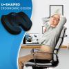 imageEverlasting Comfort Lumbar Support ampamp Gel Infused Seat Cushion Bundle  Perfect for Desk Car Office Gaming Chairs  Enhance Posture  MultiUse Cushions for Back Sciatica ampamp Tailbone Pain Relief
